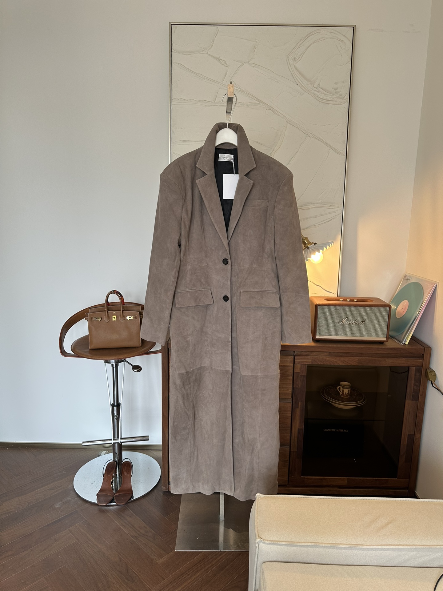 THE ROW Женское пальто из замши THE ROW Женское пальто из замши