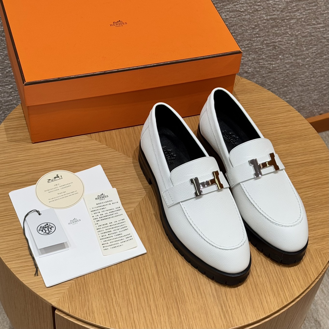 HERMES Женские лоферы Faubourg из телячьей кожи HERMES Женские лоферы Faubourg из телячьей кожи