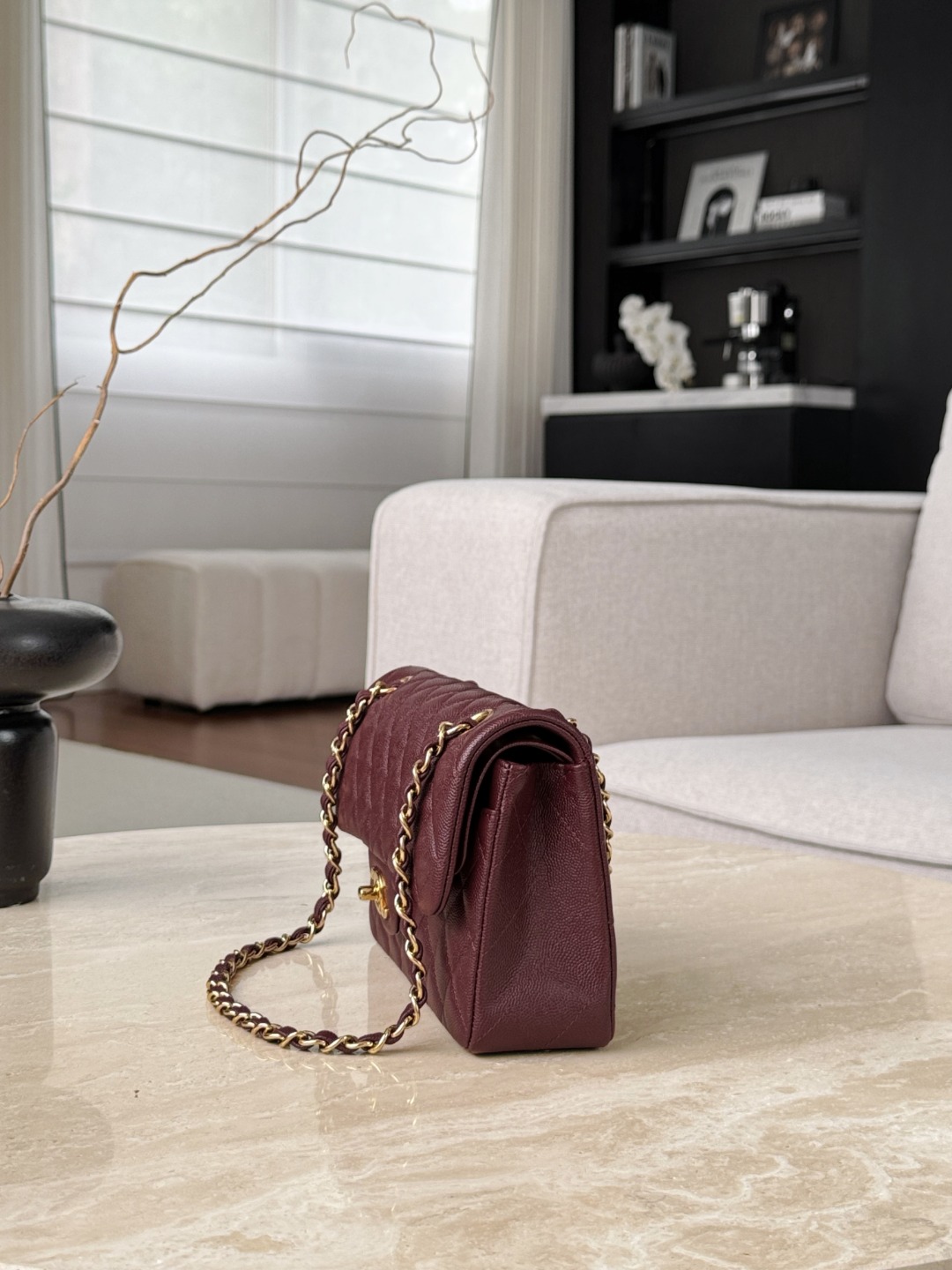 CHANEL Женская сумка CF23 зернистая кожа