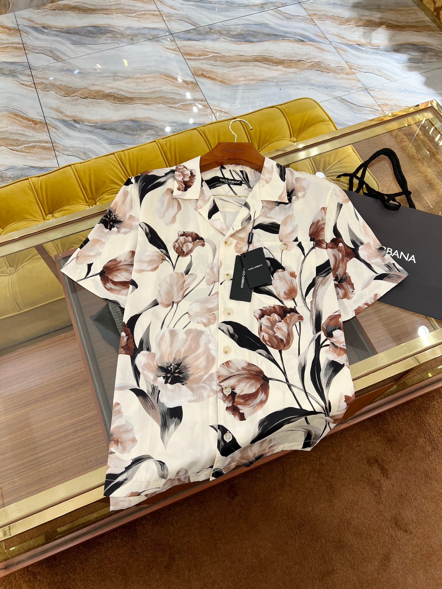 DOLCE & GABBANA Мужская рубашка шёлк DOLCE & GABBANA Мужская рубашка шёлк