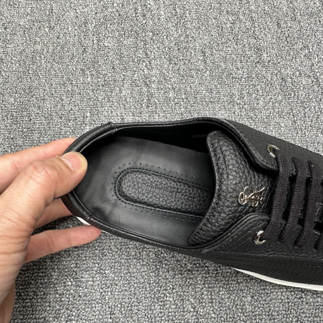 STEFANO RICCI Мужские кроссовки из кожи