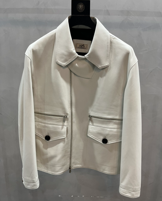 HERMES Мужская кожаная куртка