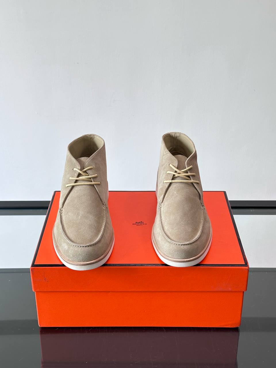 HERMES Мужские замшевые ботинки HERMES Мужские замшевые ботинки