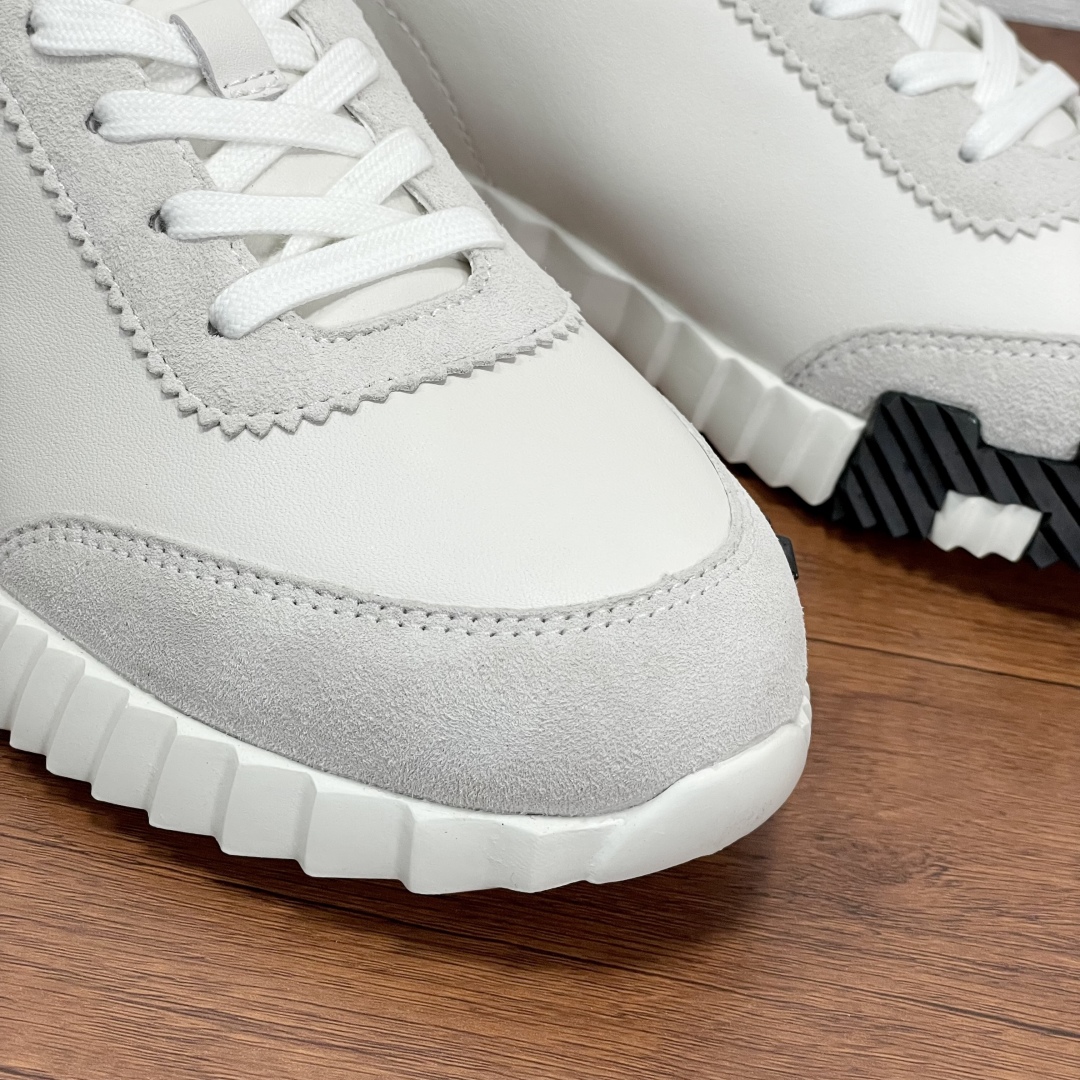 HERMES Мужские кроссовки из телячьей кожи HERMES Мужские кроссовки из телячьей кожи