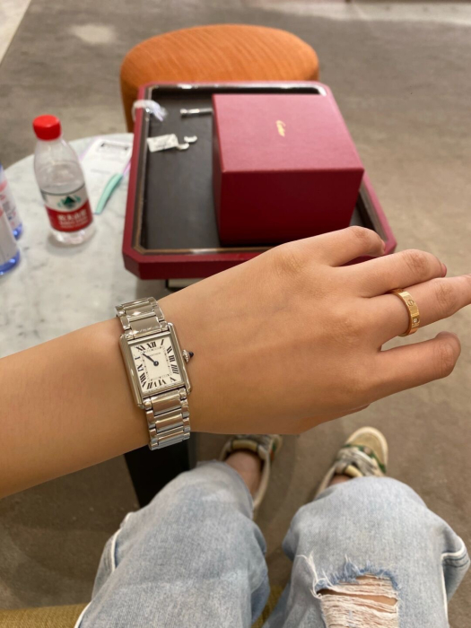 CARTIER Женские часы Tank Must De Cartier WSTA0051 кварц