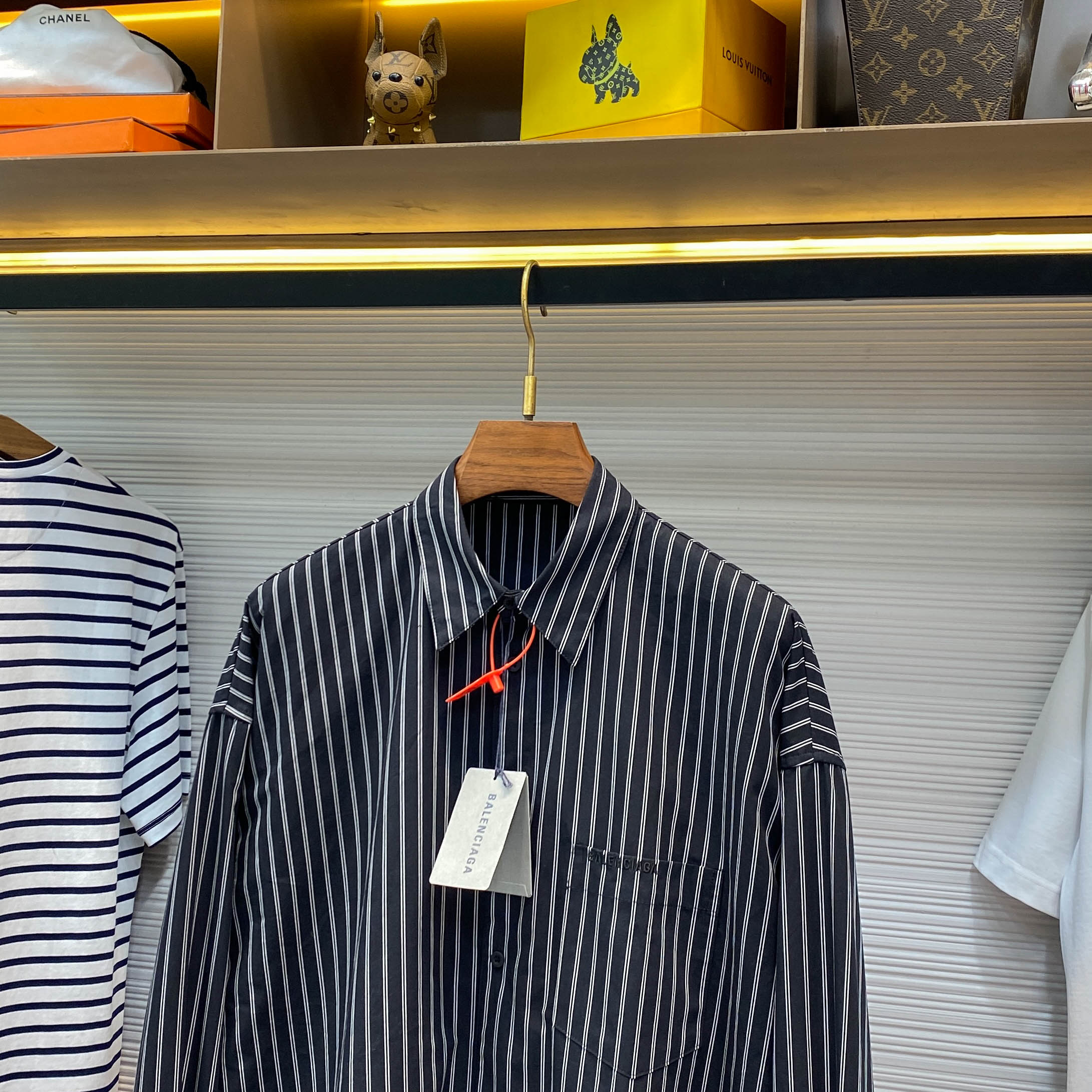 BALENCIAGA Мужская рубашка в полоску BALENCIAGA Мужская рубашка в полоску