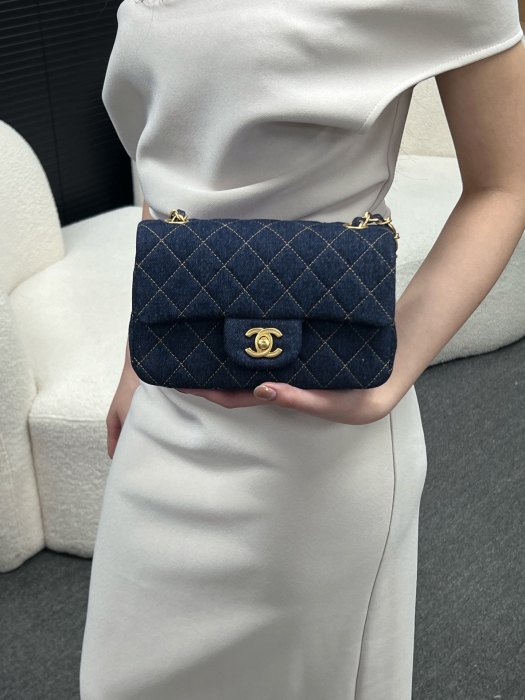 CHANEL Женская Cумка 25P CF20 деним