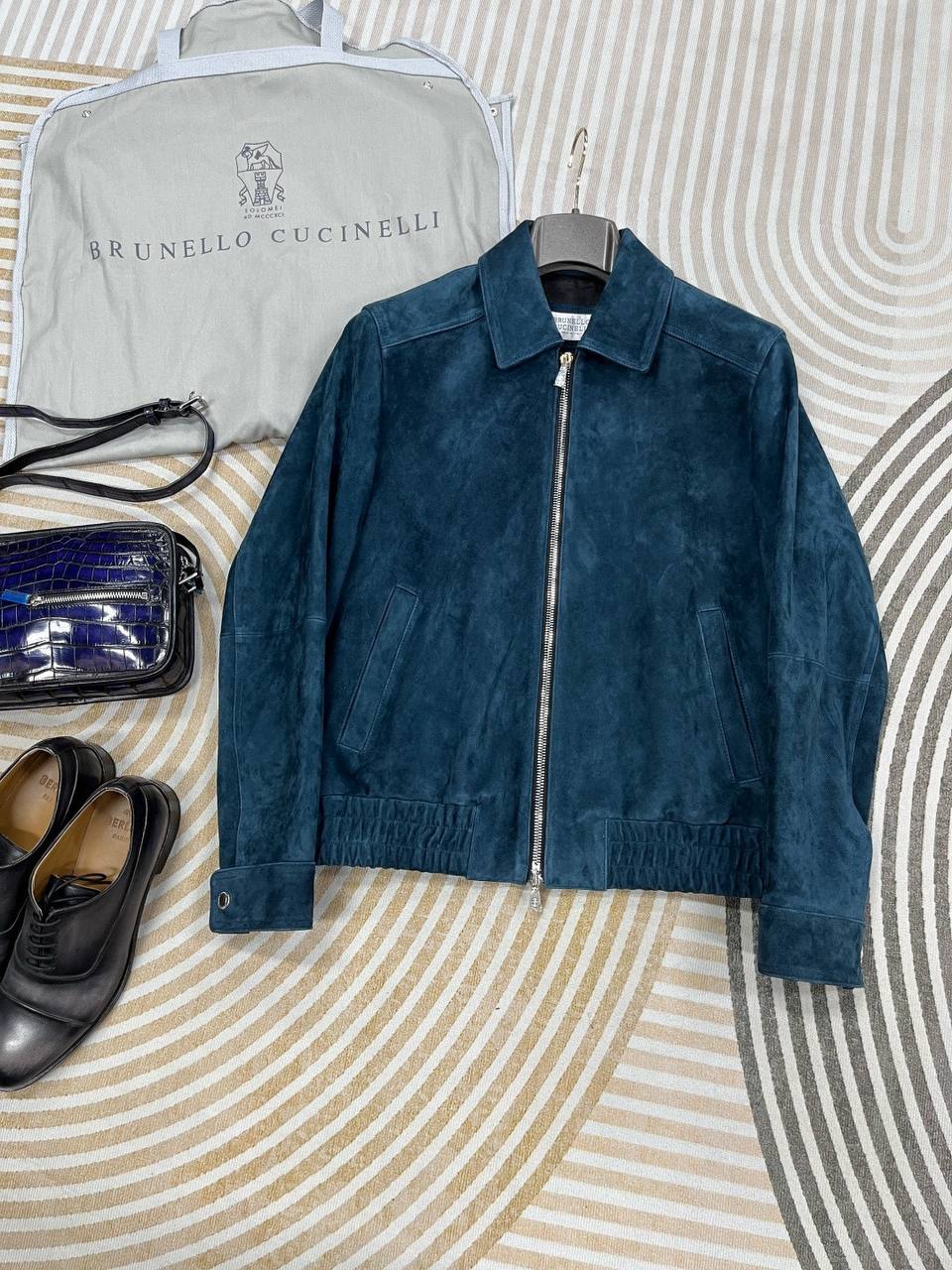 BRUNELLO CUCINELLI Мужская кожаная куртка BRUNELLO CUCINELLI Мужская кожаная куртка