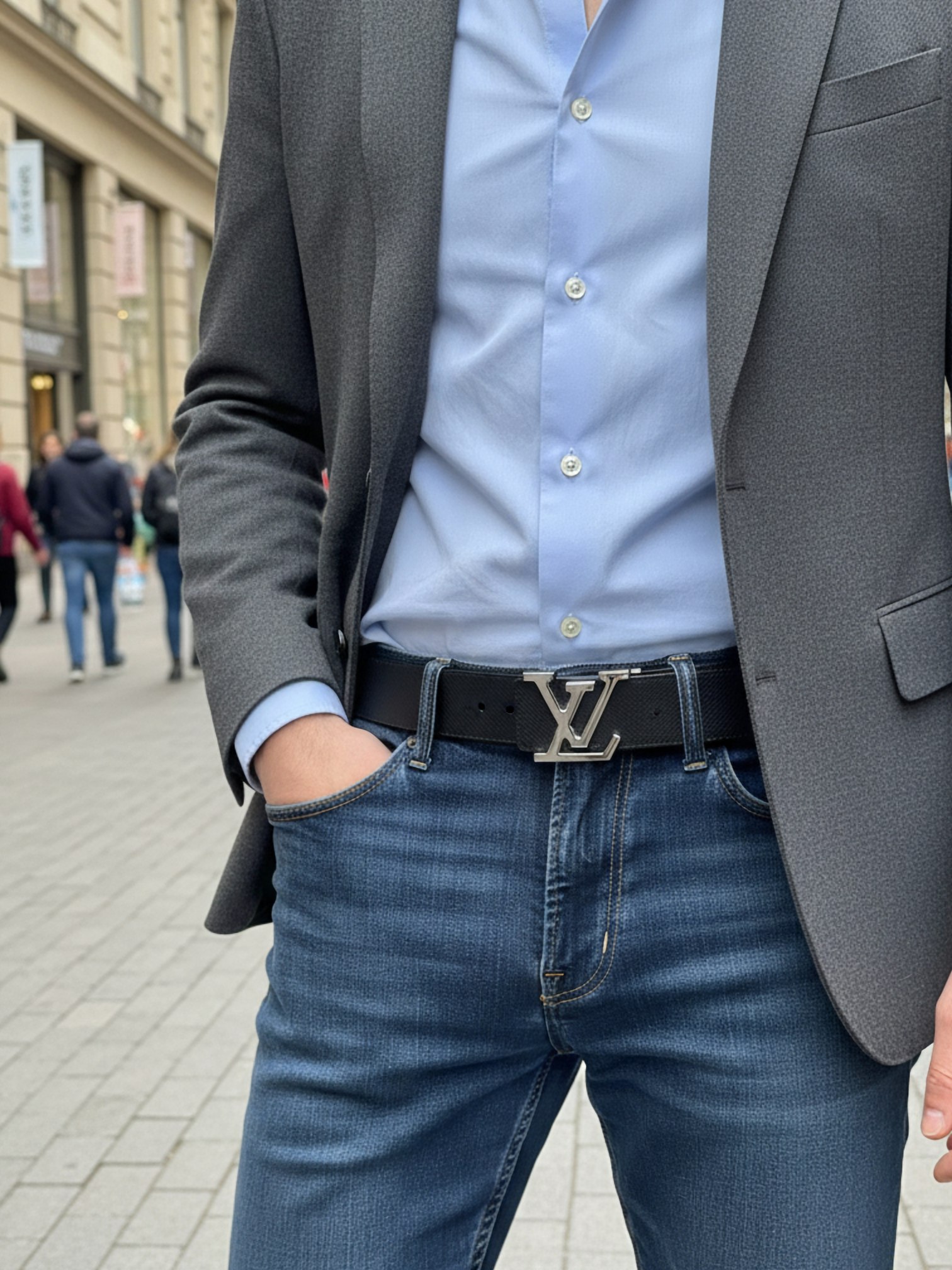 LOUIS VUITTON Мужской ремень 