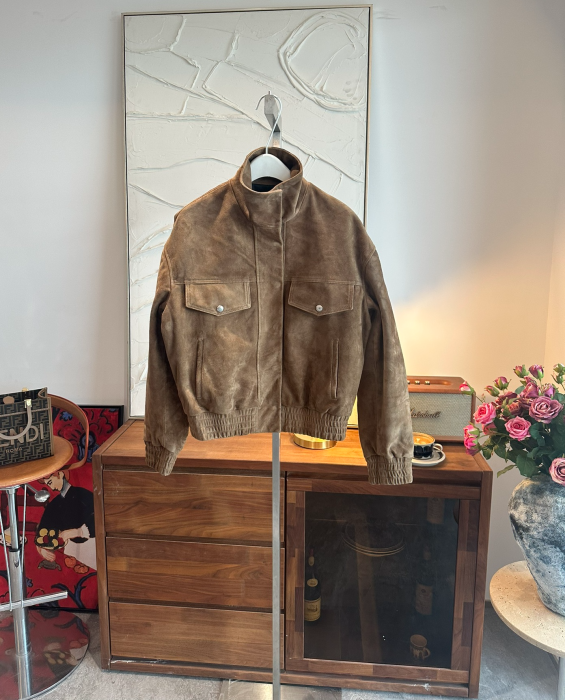 SAINT LAURENT Женская куртка из замши