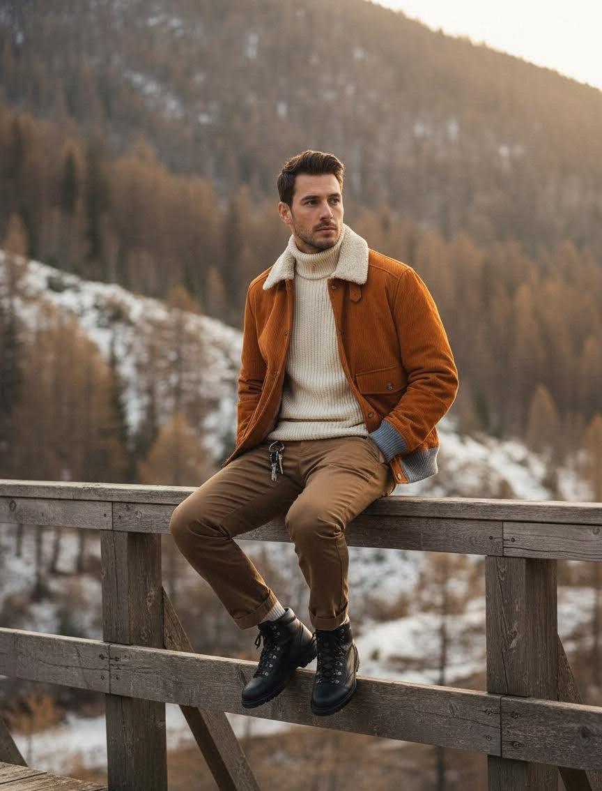 BRUNELLO CUCINELLI Мужская дублёнка из овчины BRUNELLO CUCINELLI Мужская дублёнка из овчины