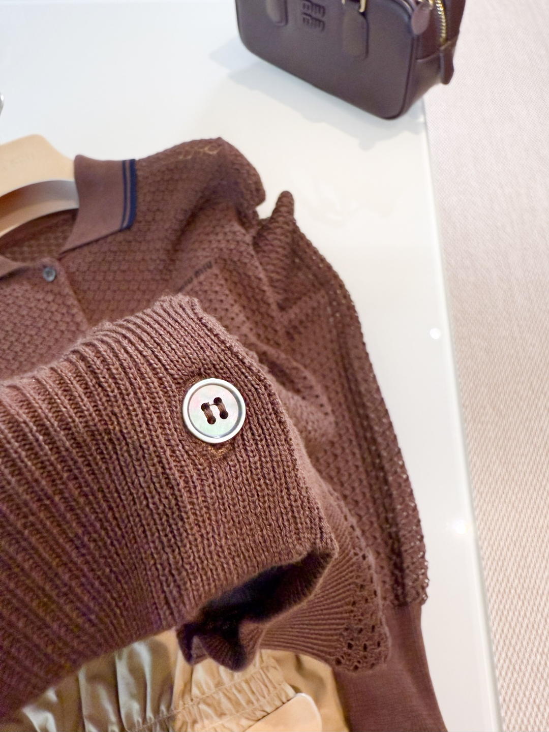 MIU MIU Женский кардиган из хлопка MIU MIU Женский кардиган из хлопка