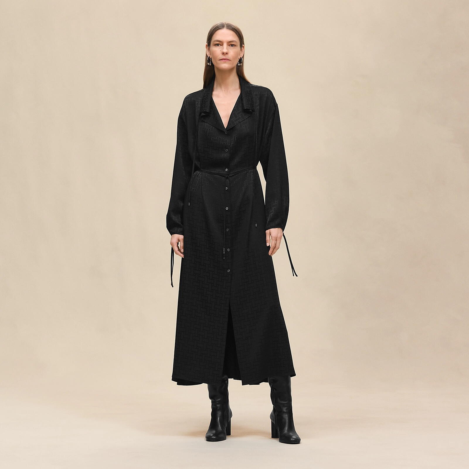 HERMES Женское атласное платье HERMES Женское атласное платье