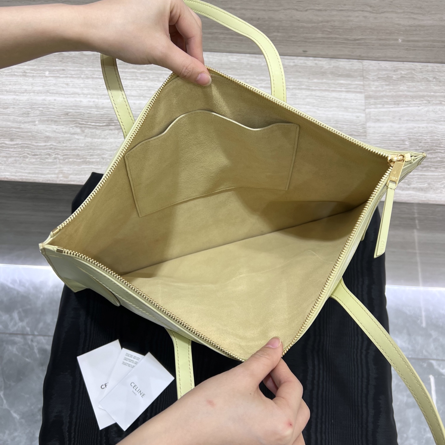 CELINE Женская сумка Luggage из гладкой кожи