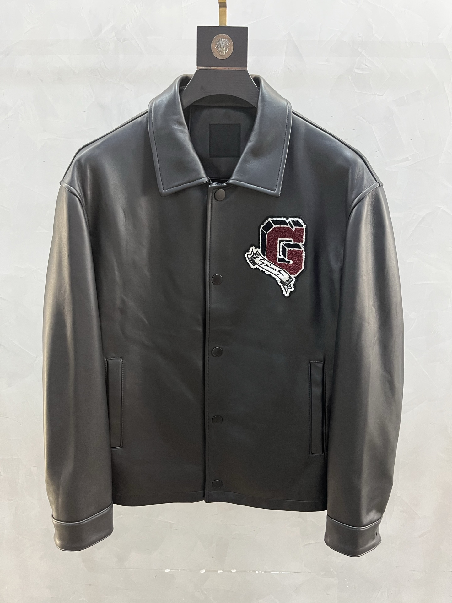 GIVENCHY Мужская кожаная куртка Coach Veste GIVENCHY Мужская кожаная куртка Coach Veste