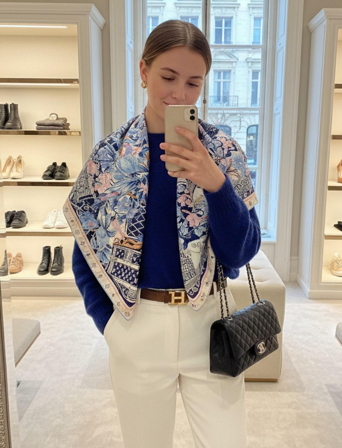 LOUIS VUITTON Женский платок из шелка LOUIS VUITTON Женский платок из шелка