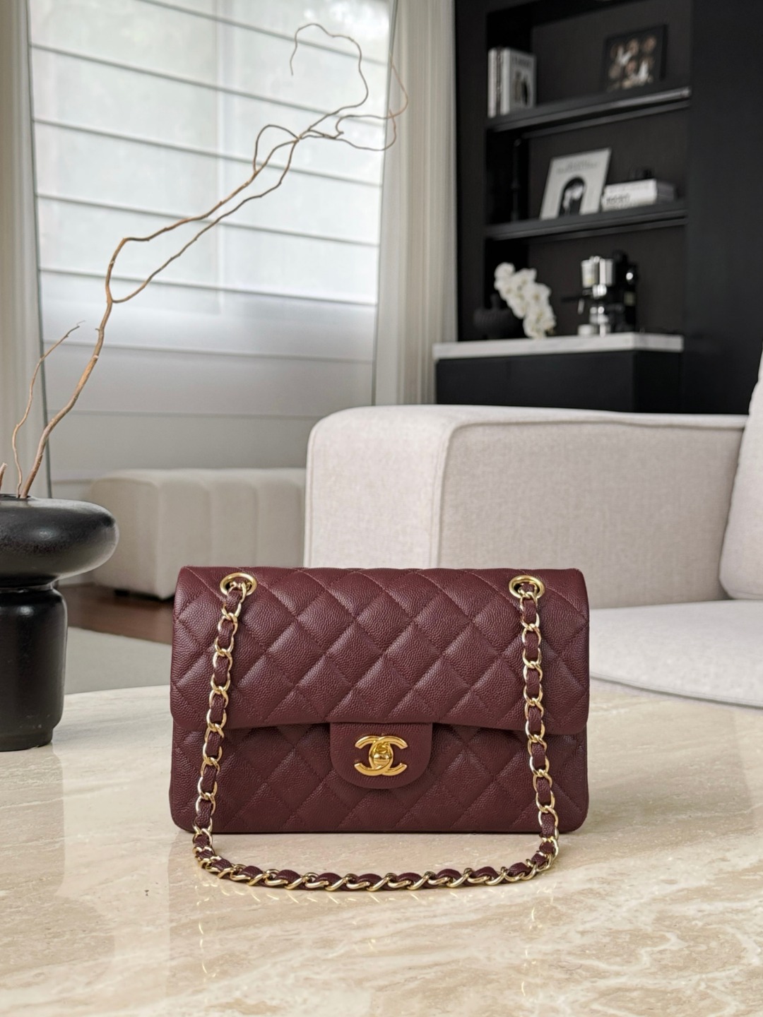 CHANEL Женская сумка CF23 зернистая кожа