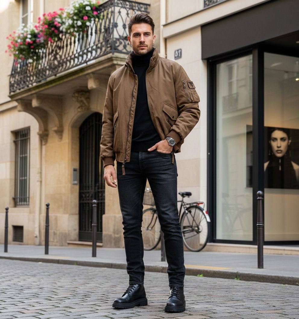 PRADA Мужская куртка с пуховым наполнителем