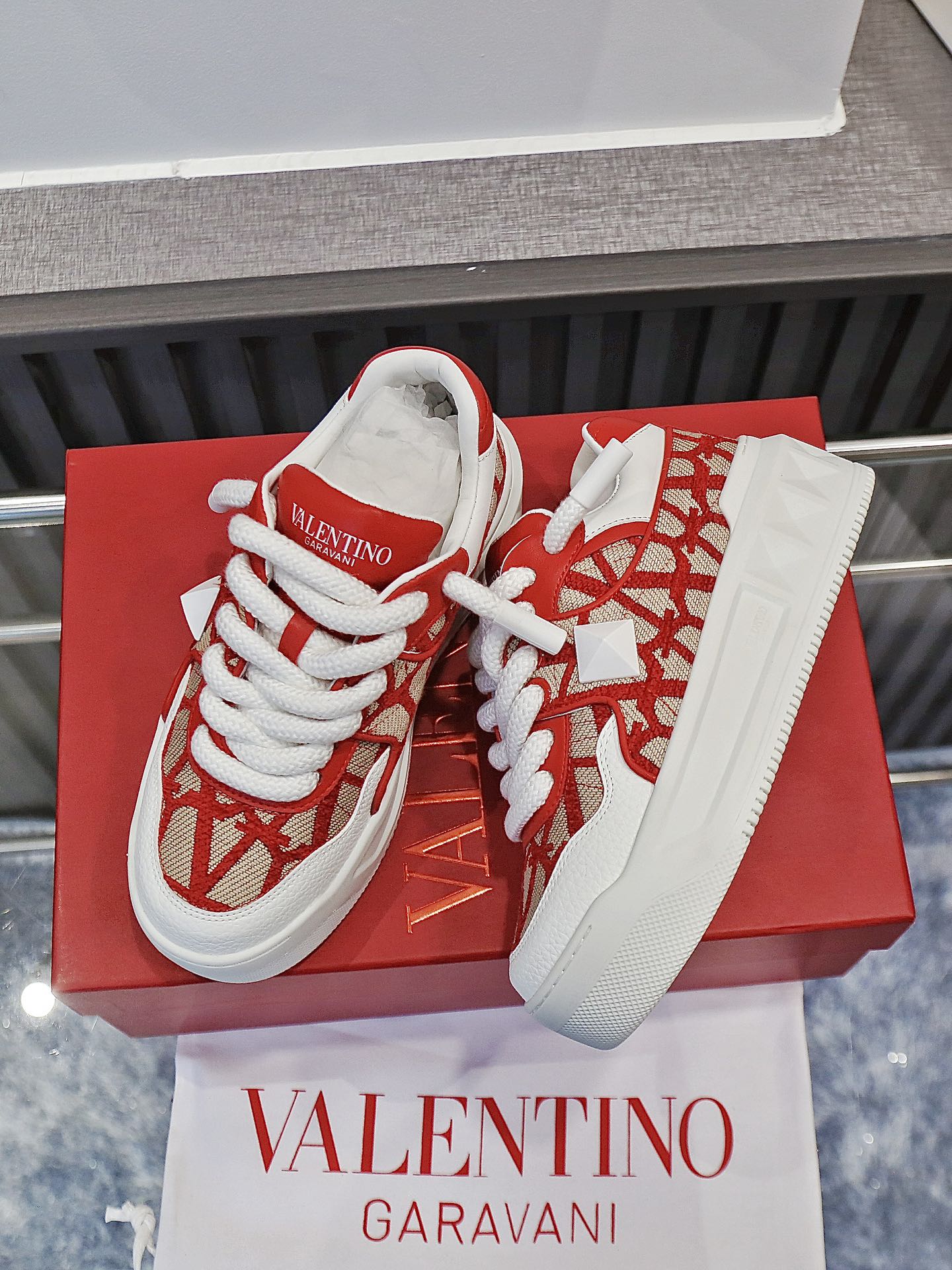 VALENTINO Кроссовки One Stud XL комбинированные