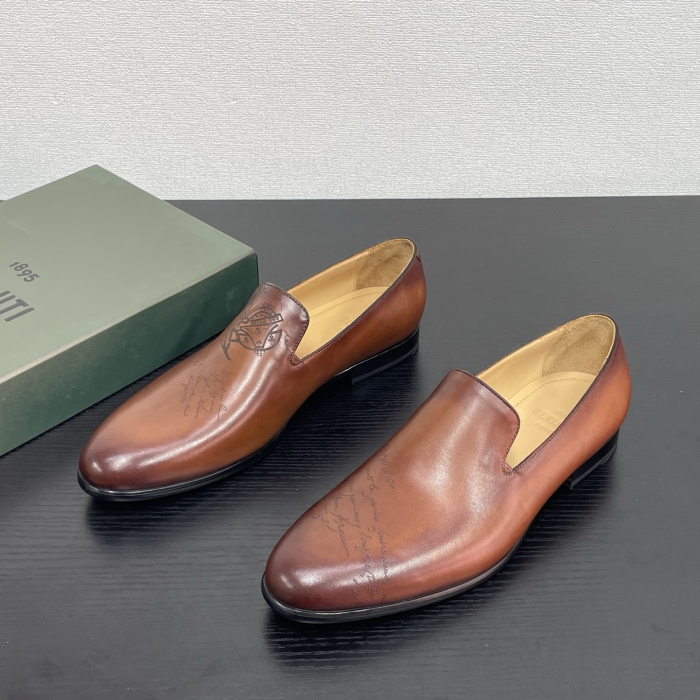 BERLUTI Мужские лоферы из коровьей кожи