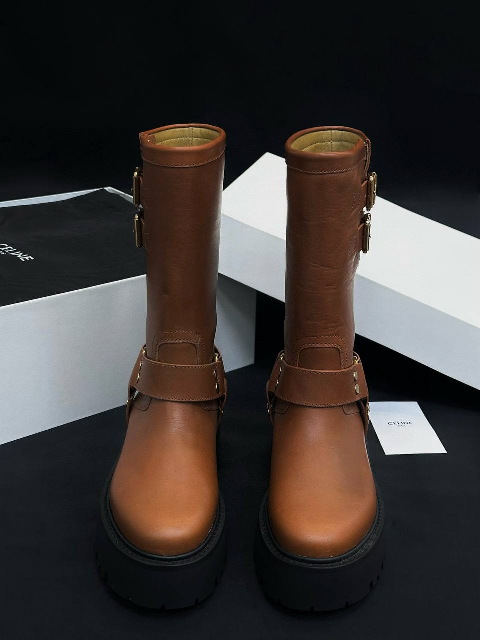 СELINE Женские сапоги из телячьей кожи СELINE Женские сапоги из телячьей кожи