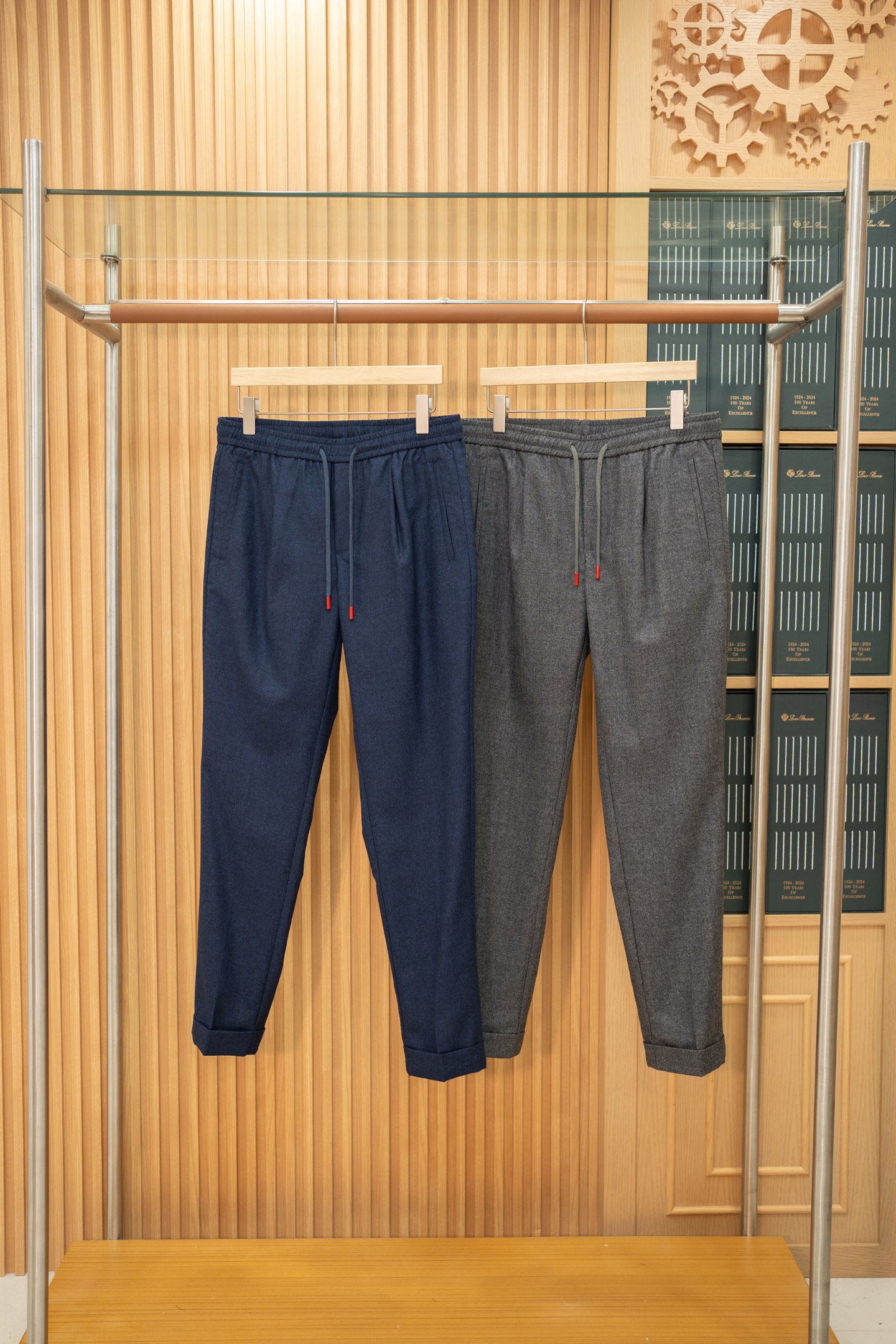 KITON Мужские брюки из хлопка  KITON Мужские брюки из хлопка