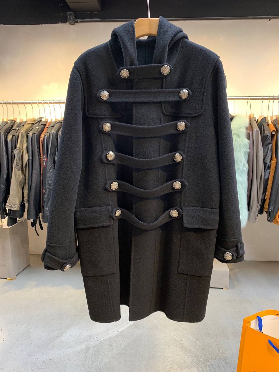 BALMAIN Мужское пальто из шерсти BALMAIN Мужское пальто из шерсти