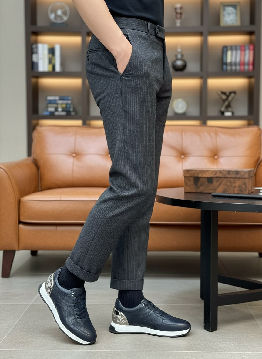 STEFANO RICCI Мужские кроссовки из телячьей кожи STEFANO RICCI Мужские кроссовки из телячьей кожи