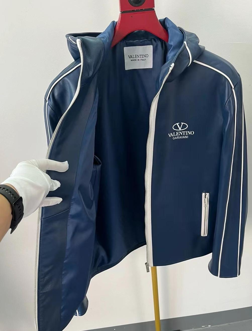 VALENTINO Мужская кожаная куртка VALENTINO Мужская кожаная куртка