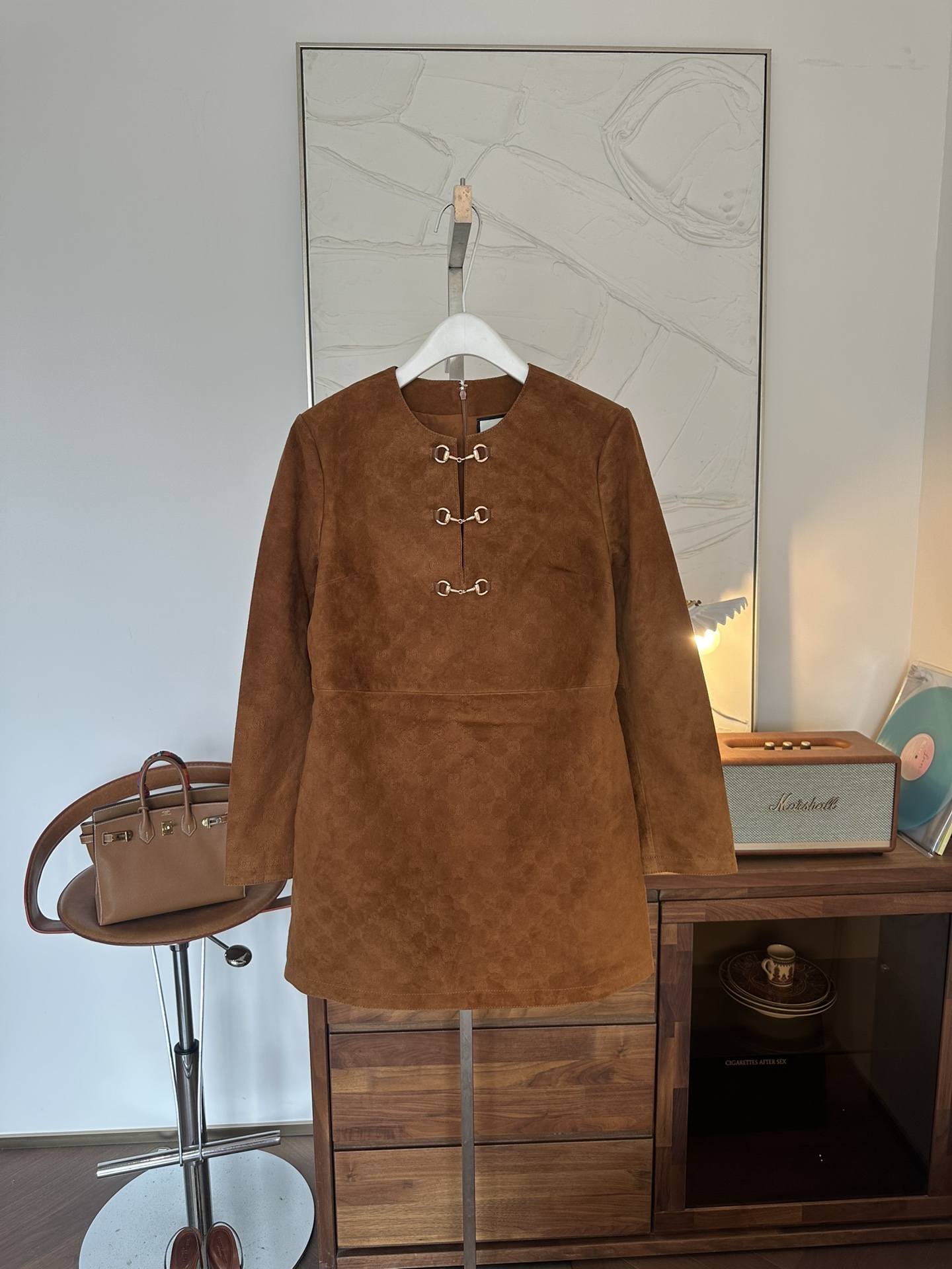 GUCCI Женское платье из замши GUCCI Женское платье из замши