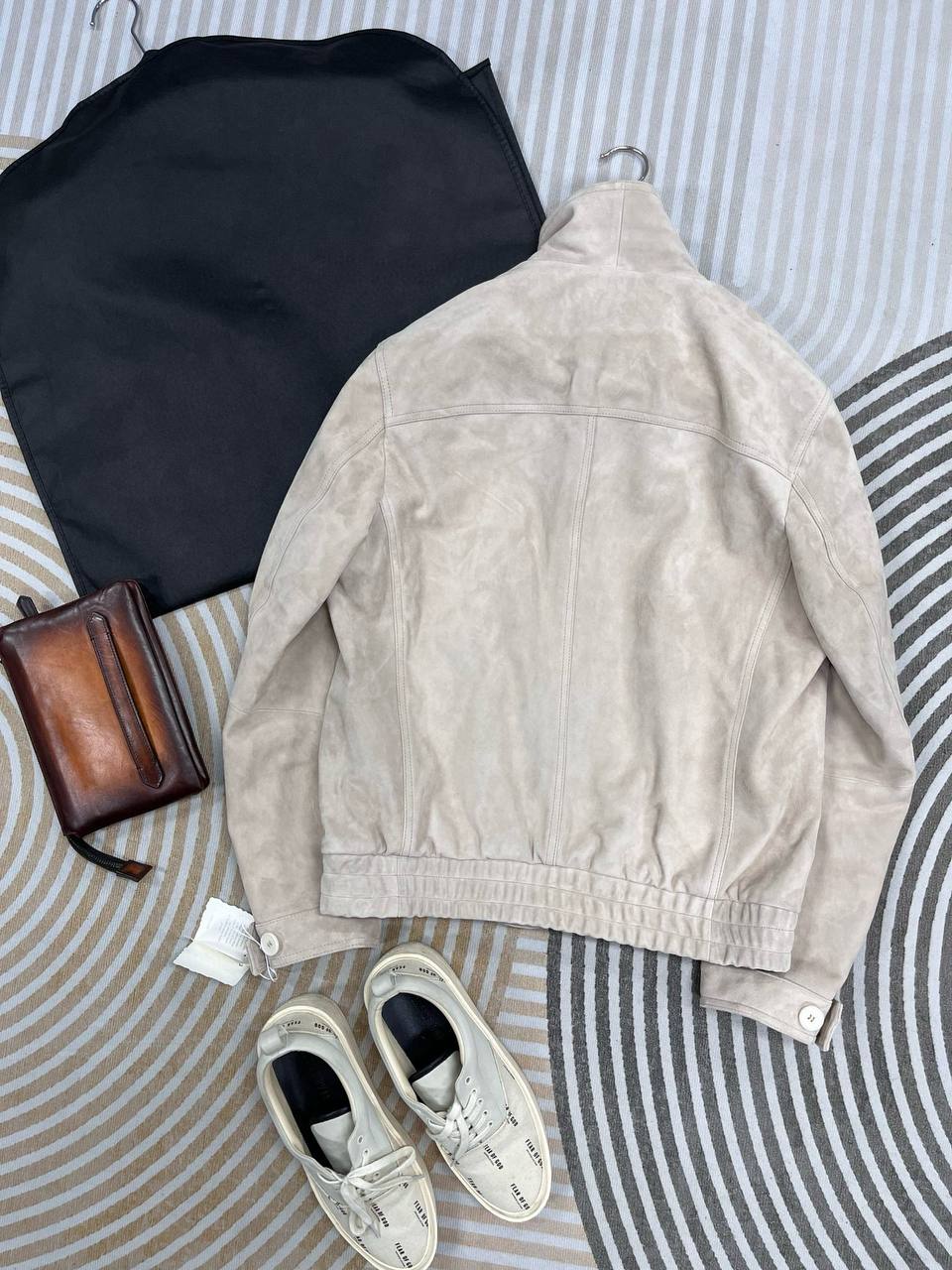 BRUNELLO CUCINELLI Мужская кожаная куртка BRUNELLO CUCINELLI Мужская кожаная куртка