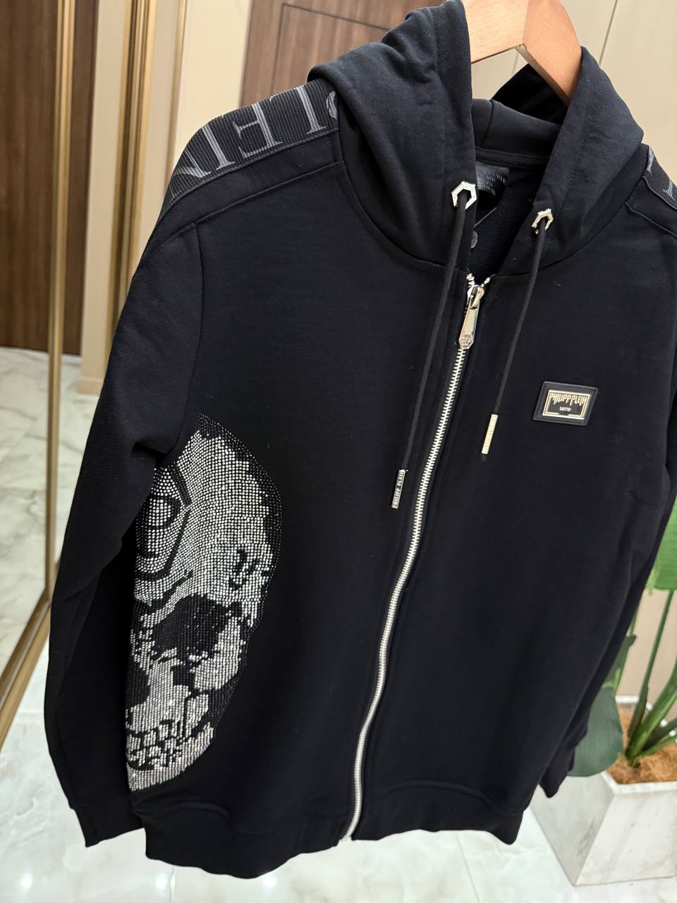 PHILIPP PLEIN Мужская ветровка с черепом PHILIPP PLEIN Мужская ветровка с черепом