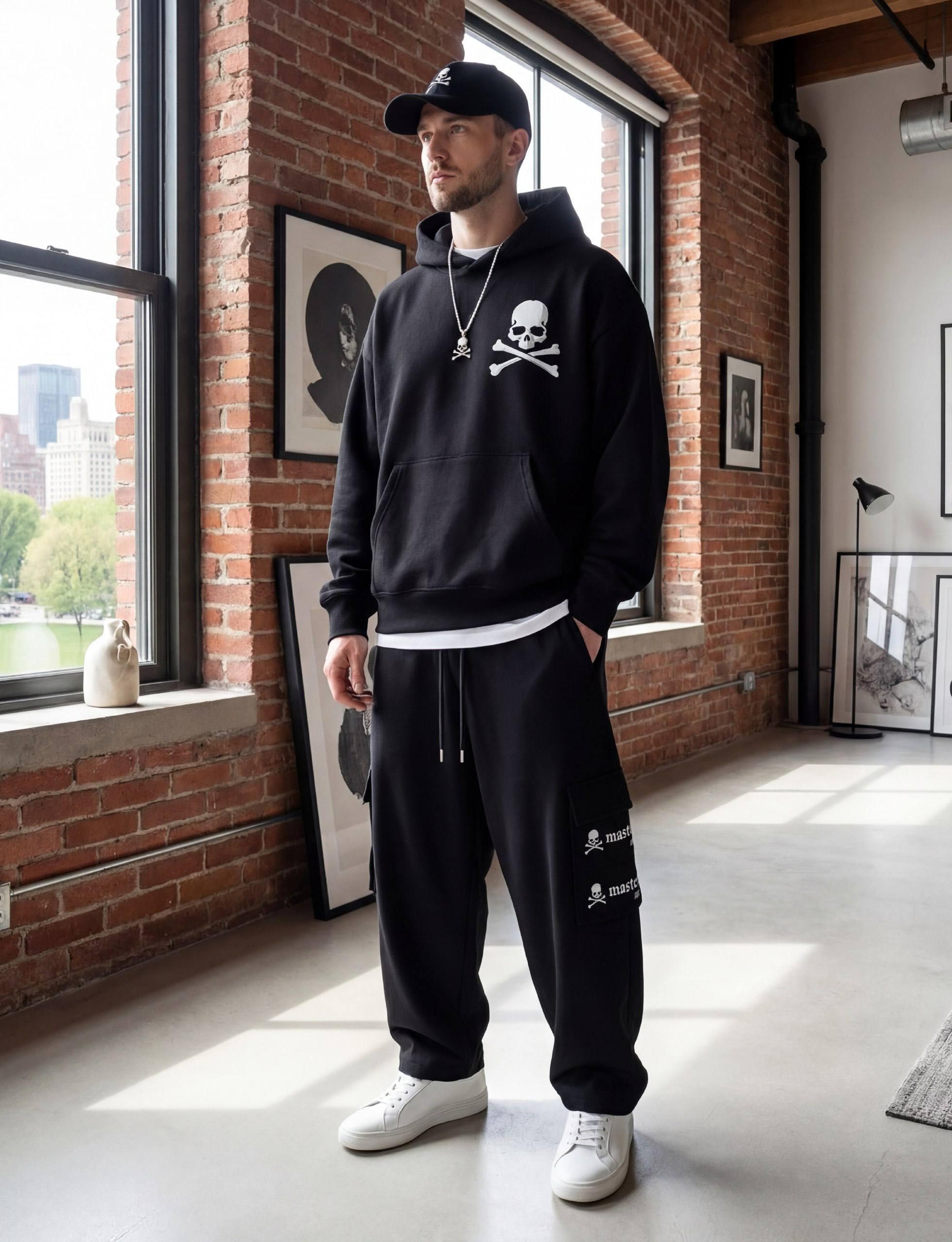 MASTERMIND Мужские брюки wide-cropped MASTERMIND Мужские брюки wide-cropped