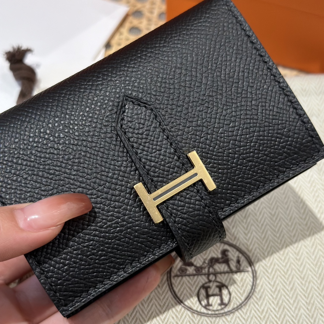 HERMES Кошелёк Bearn 10 см 89/Noir Epsom HERMES Кошелёк Bearn 10 см 89/Noir Epsom