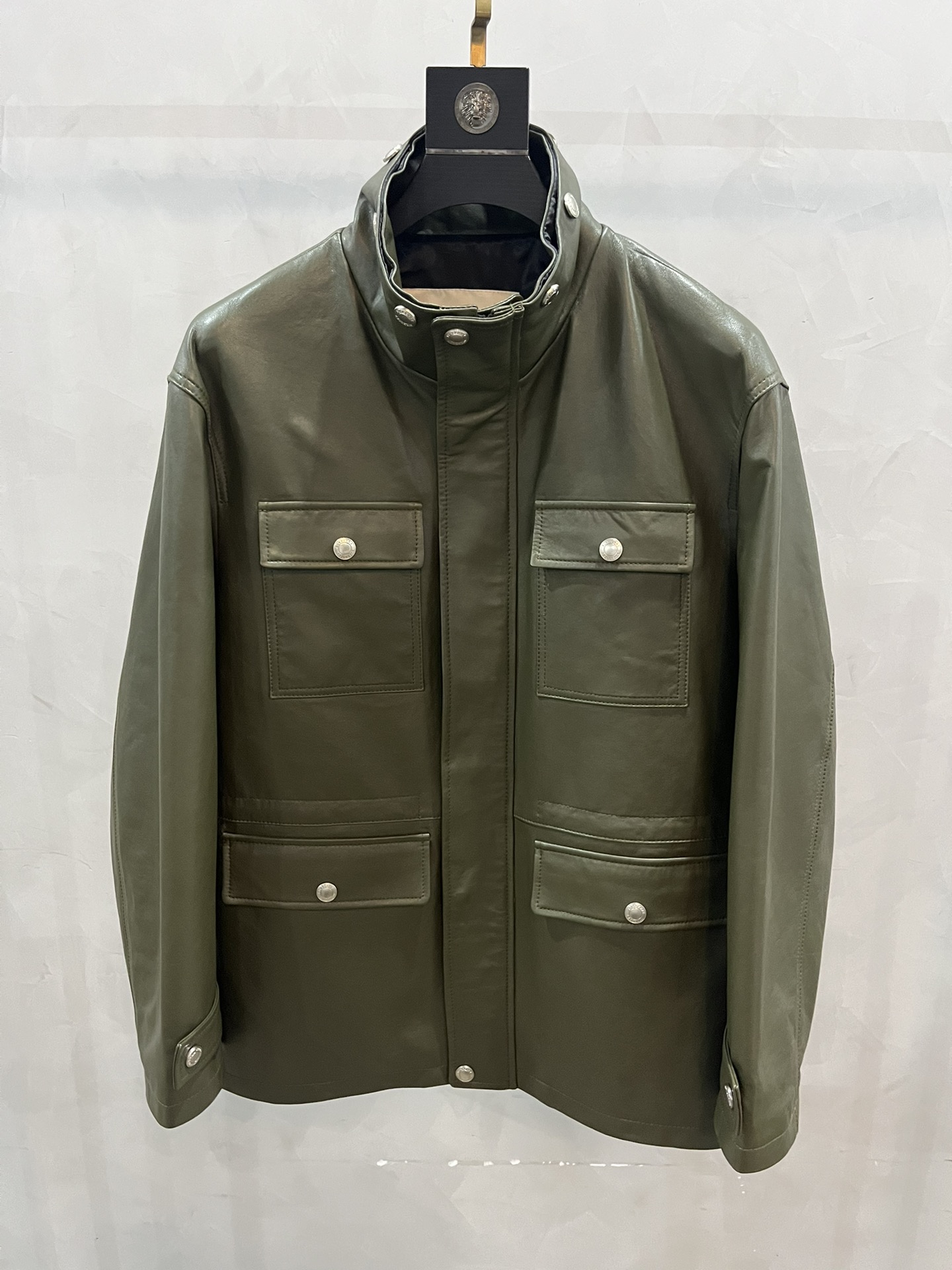 BURBERRY Мужская кожаная куртка BURBERRY Мужская кожаная куртка