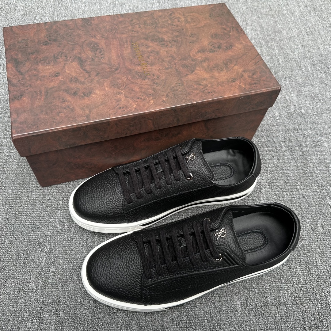 STEFANO RICCI Мужские кроссовки из кожи