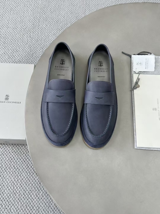 BRUNELLO CUCINELLI Мужские кожаные мокасины
