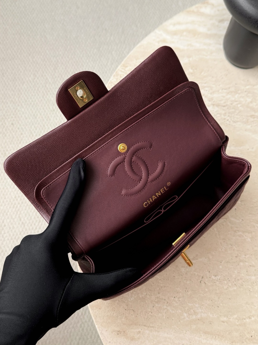 CHANEL Женская сумка CF23 зернистая кожа