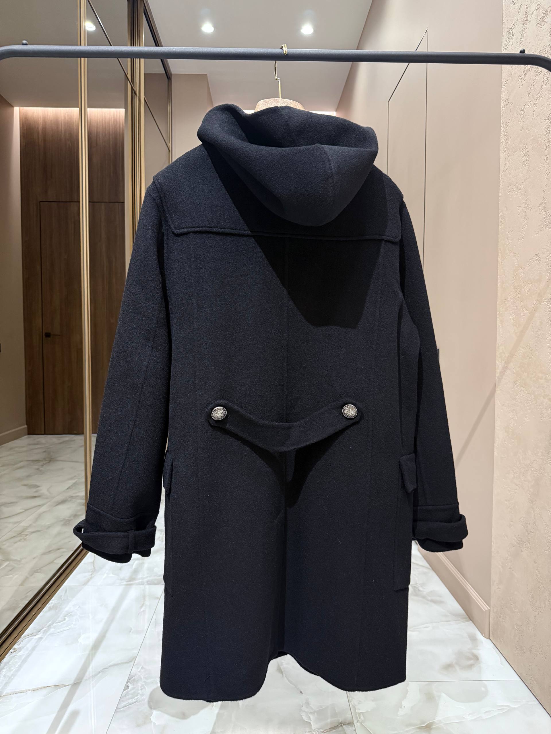 BALMAIN Мужское пальто из шерсти BALMAIN Мужское пальто из шерсти