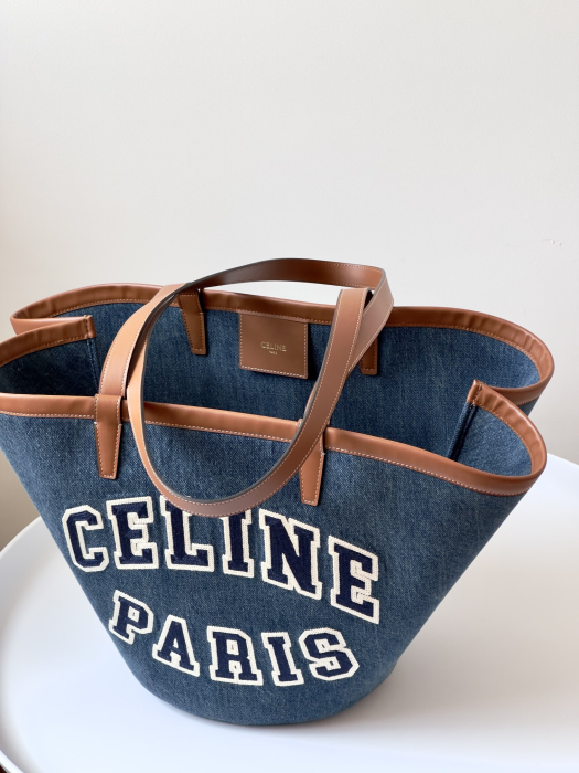  CELINE Женская сумка SUPPLE из денима