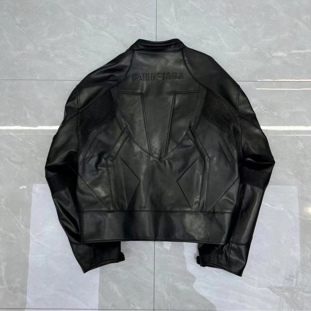 BALENCIAGA Мужская кожаная куртка BALENCIAGA Мужская кожаная куртка