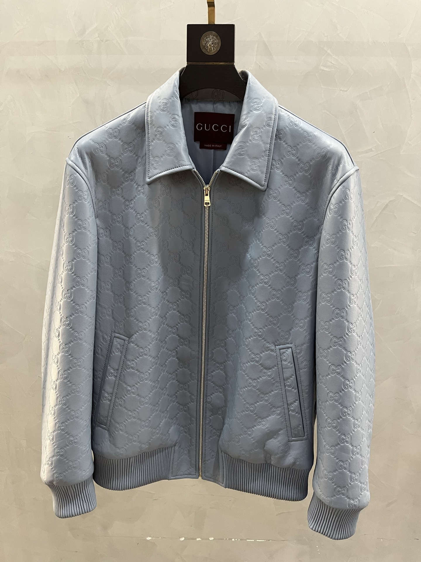 GUCCI Мужская кожаная куртка GUCCI Мужская кожаная куртка