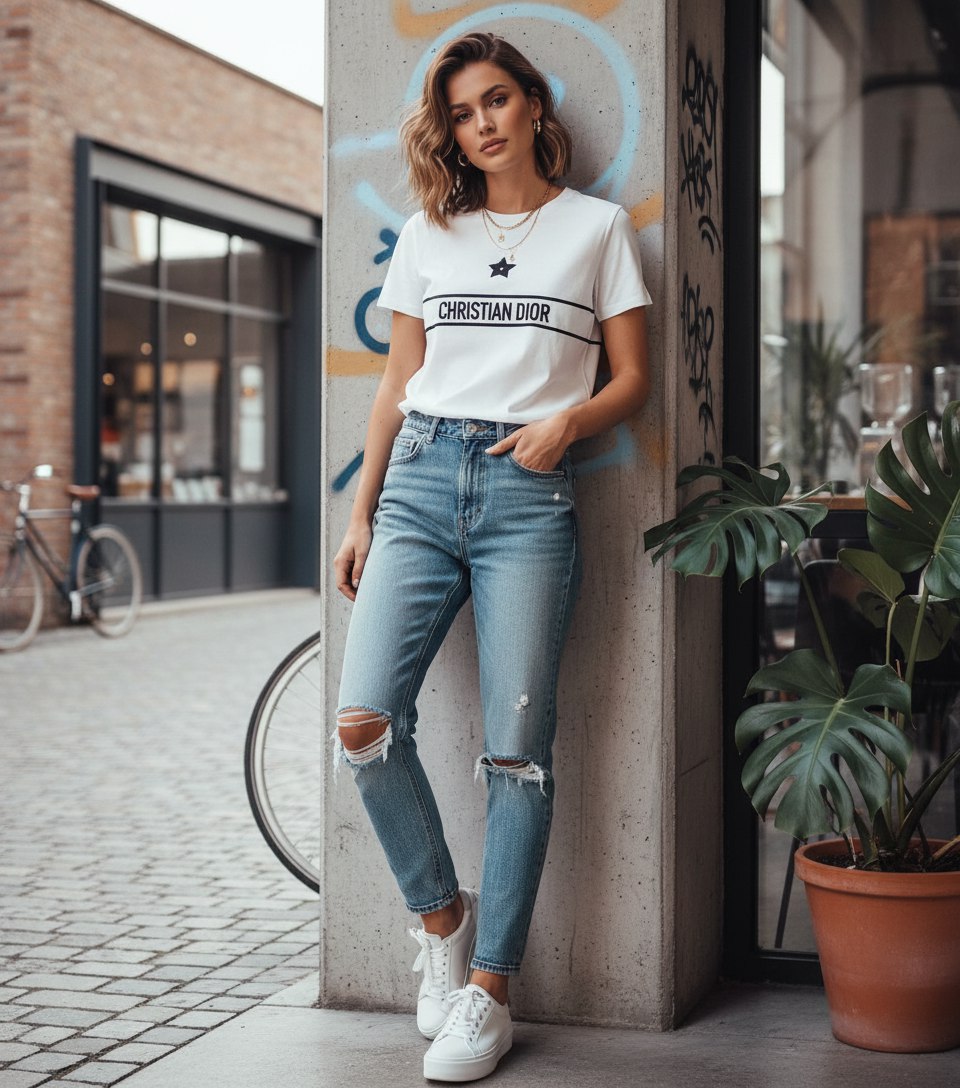 CHRISTIAN DIOR Женская футболка CHRISTIAN DIOR Женская футболка