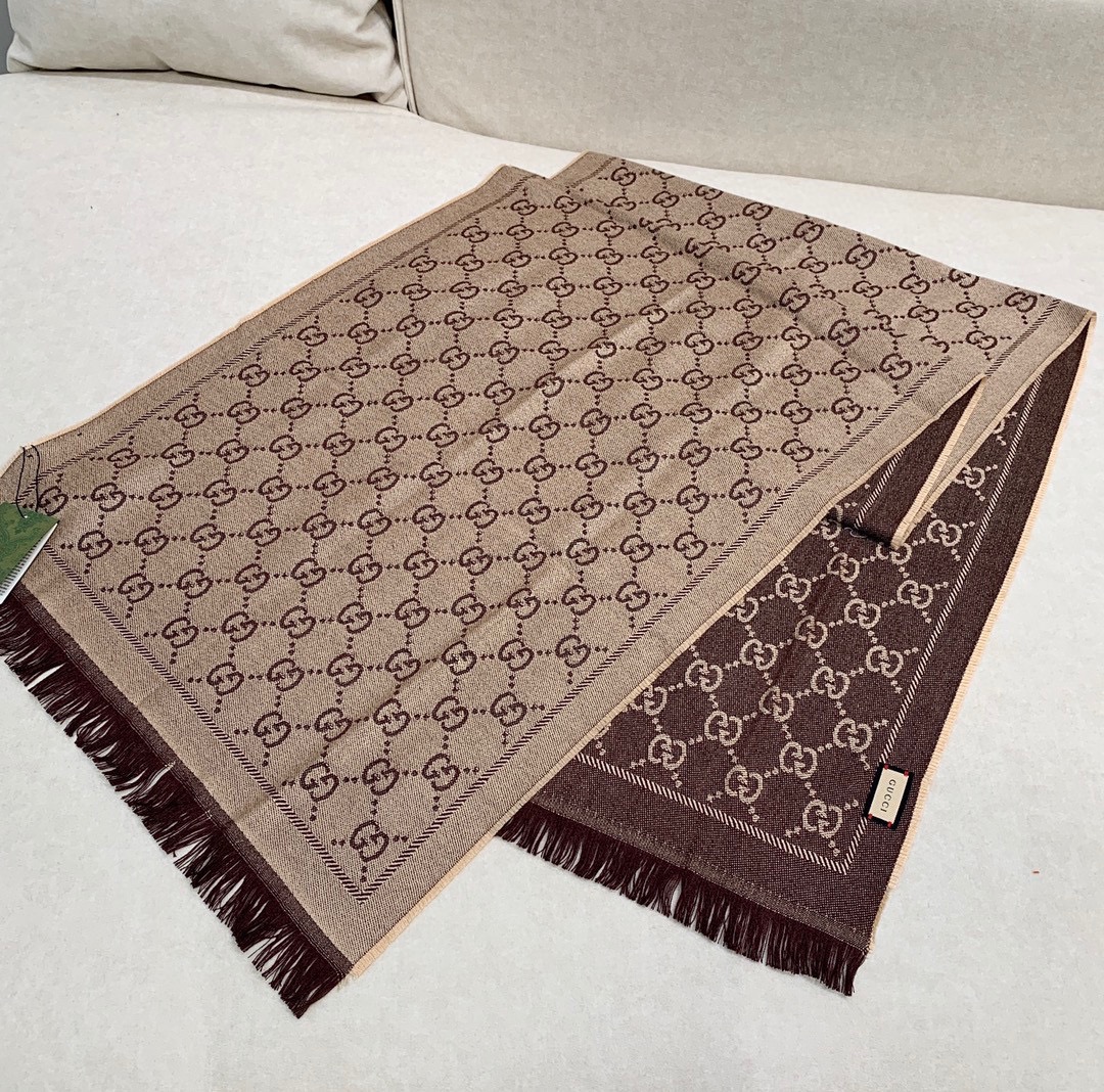 GUCCI Женский жаккардовый шарф 