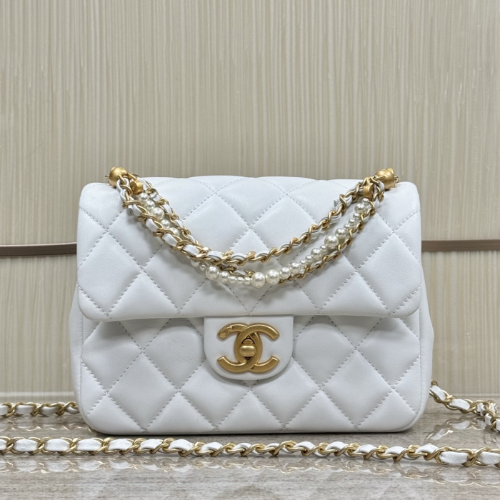 CHANEL Женская Cумка 24P с жемчужной цепочкой