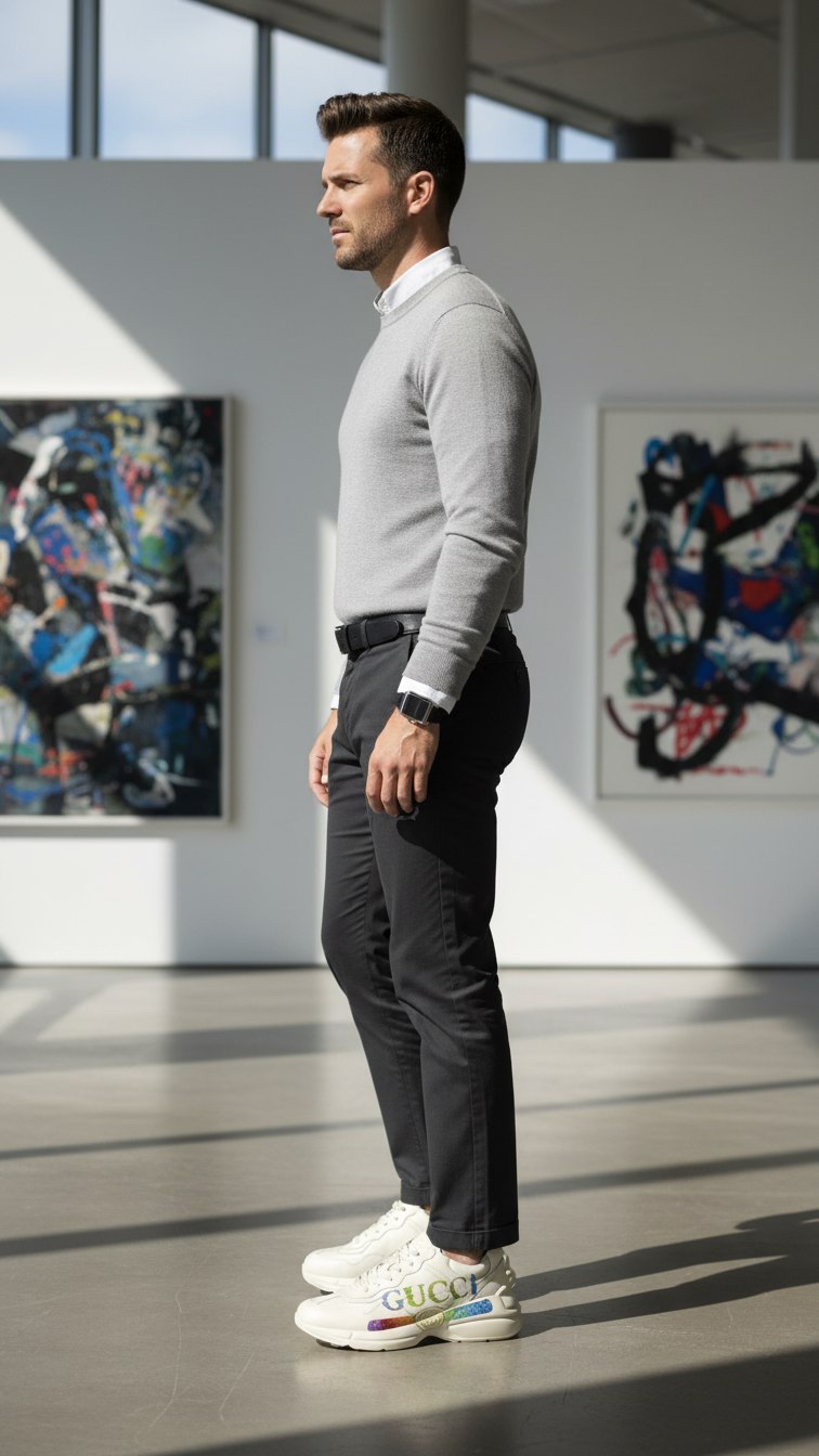 GUCCI Мужские кроссовки с 5D печатью GUCCI Мужские кроссовки с 5D печатью