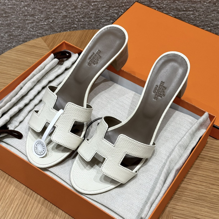 HERMES Женские сандалии Oasis из кожи ящерицы