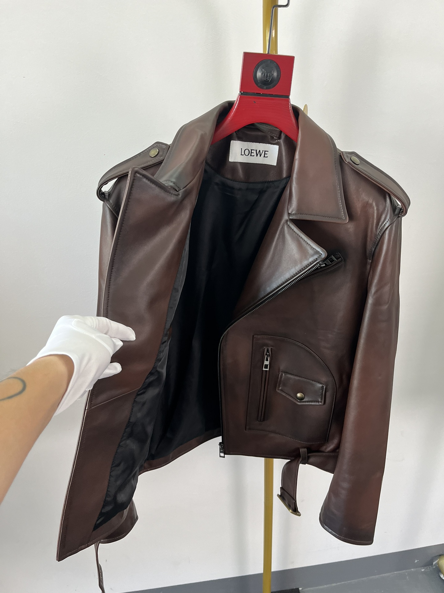 LOEWE Мужская кожаная куртка LOEWE Мужская кожаная куртка