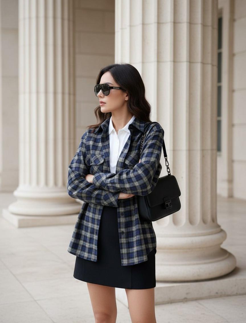 SAINT LAURENT Женская рубашка из хлопка SAINT LAURENT Женская рубашка из хлопка