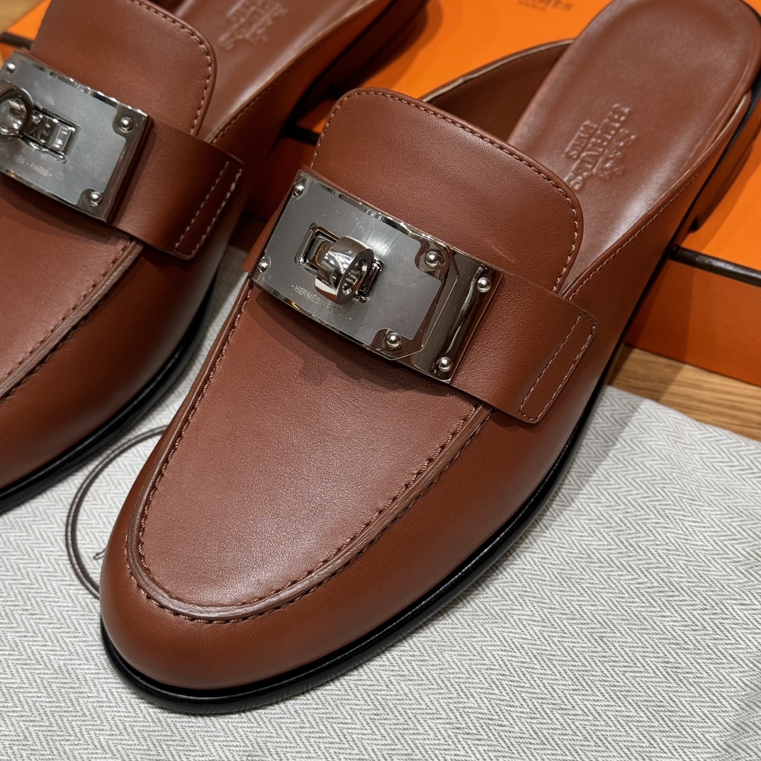 HERMES Женские мюли Lota телячья кожа